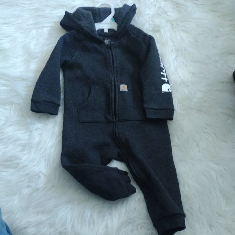 Carhartt Charcoal Gray Kids Footie